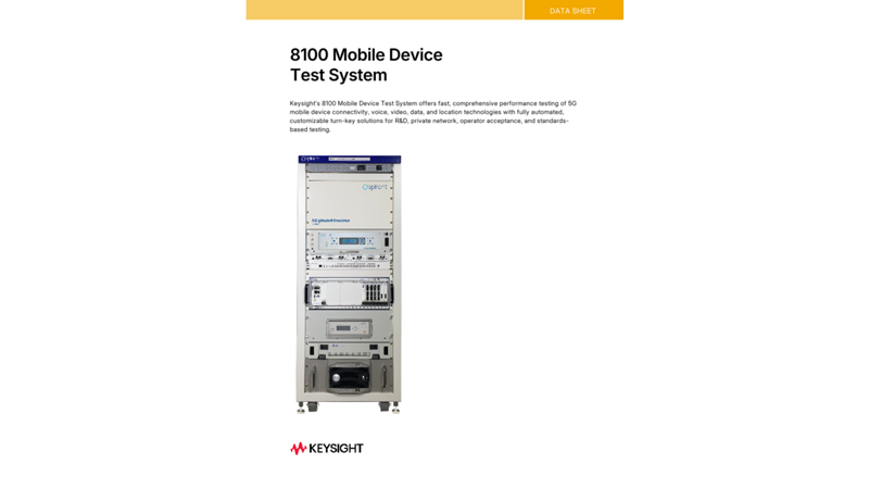 8100 Mobile Device Test System